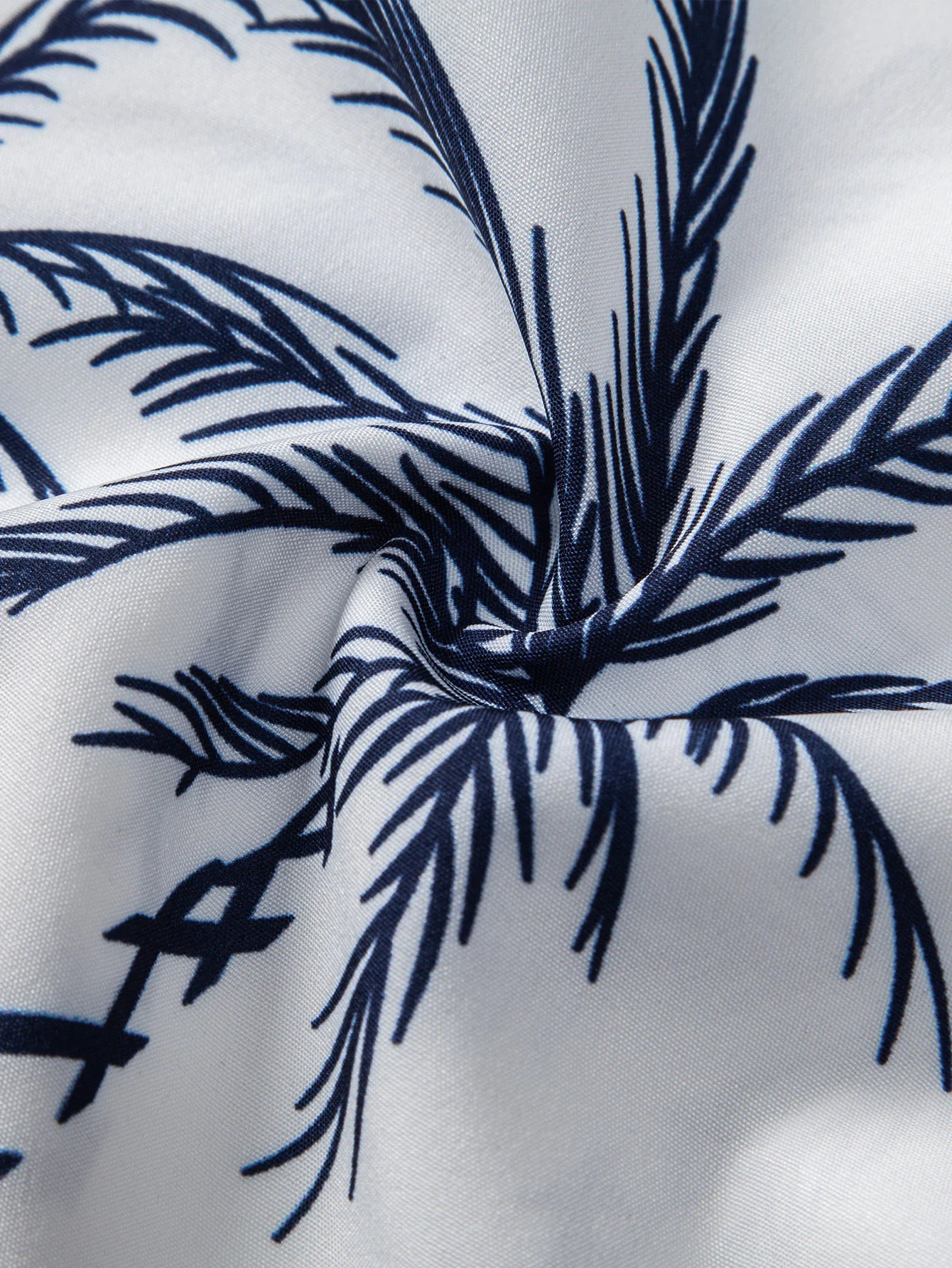 Island Sailing Print Button Up Shirt & Swim Shorts