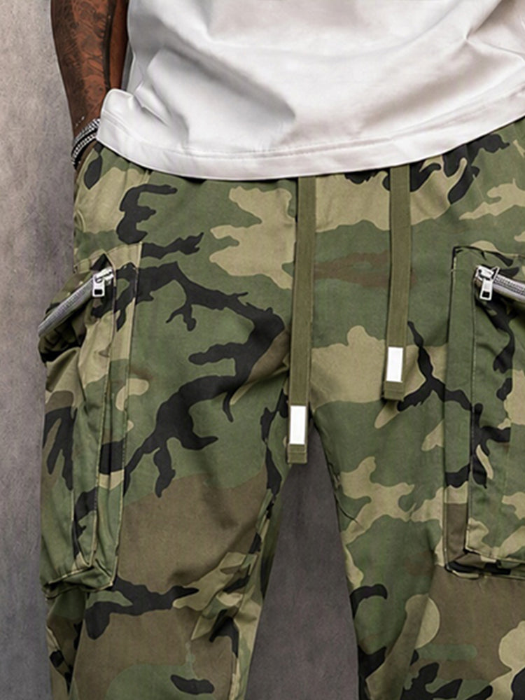 Men's Camouflage Cargo Pants with Multiple Pockets