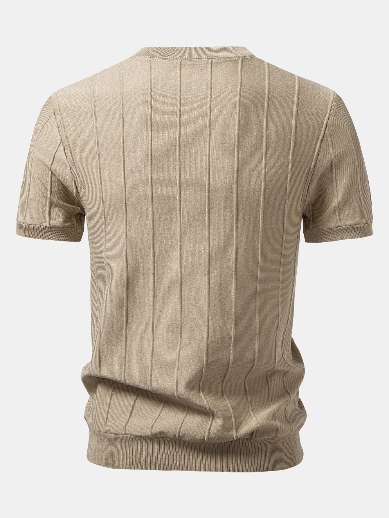 Striped Jacquard Knit T-Shirt