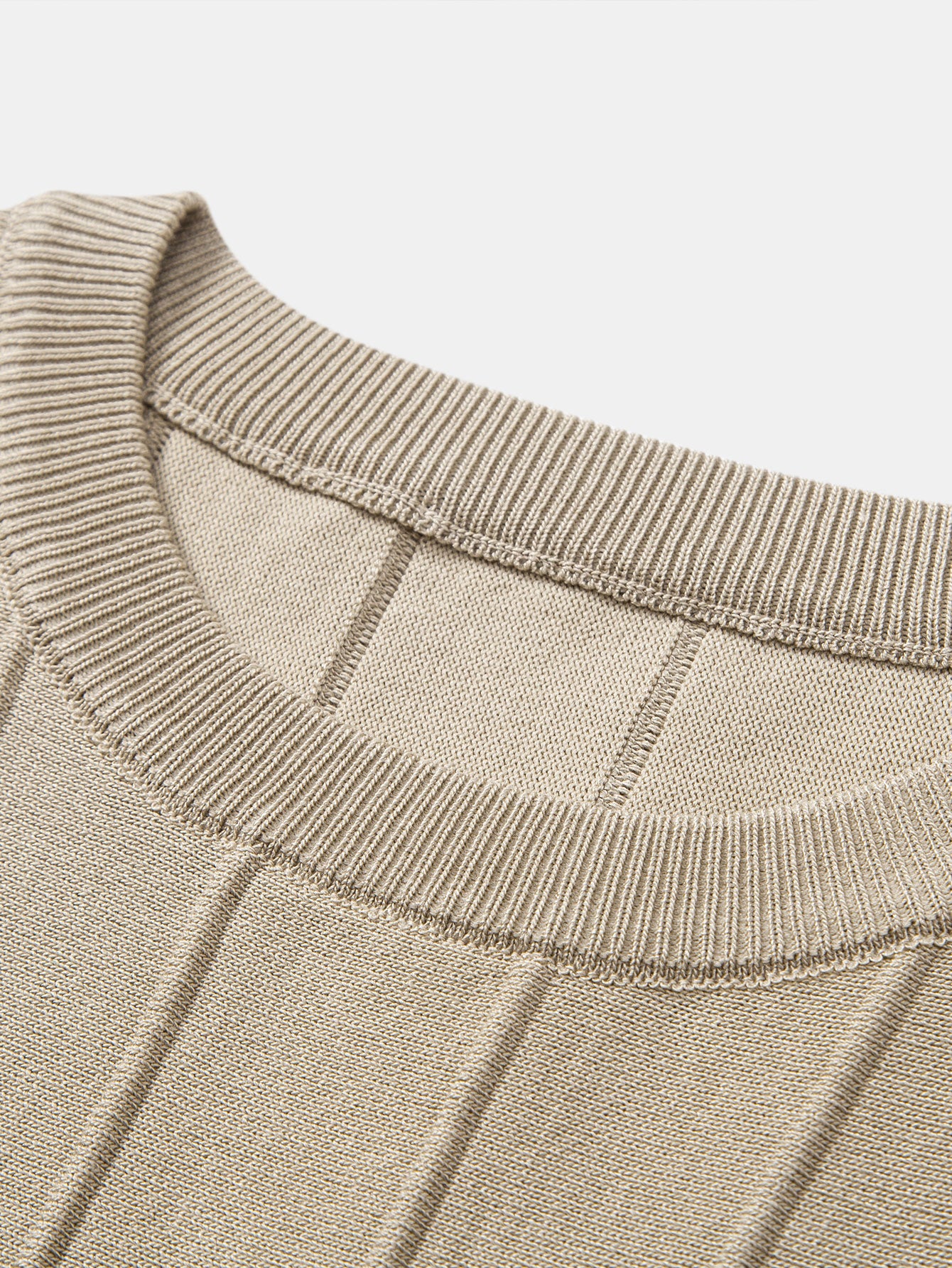 Striped Jacquard Knit T-Shirt