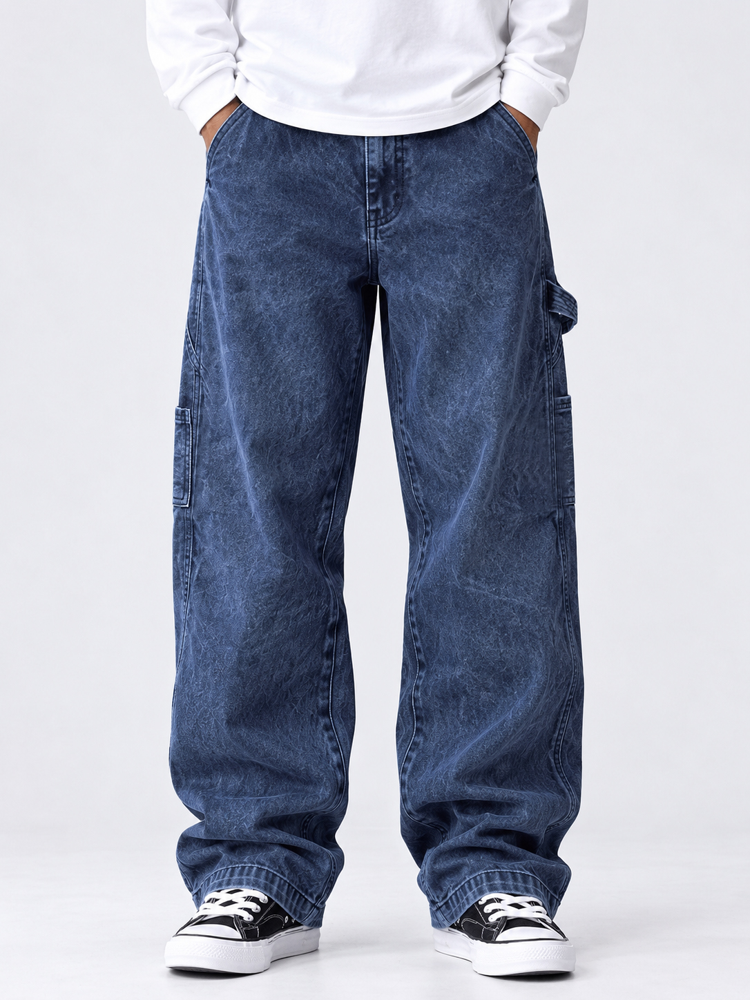 Men's Autumn Comfortable Multi-Pocket Straight-Leg Pants