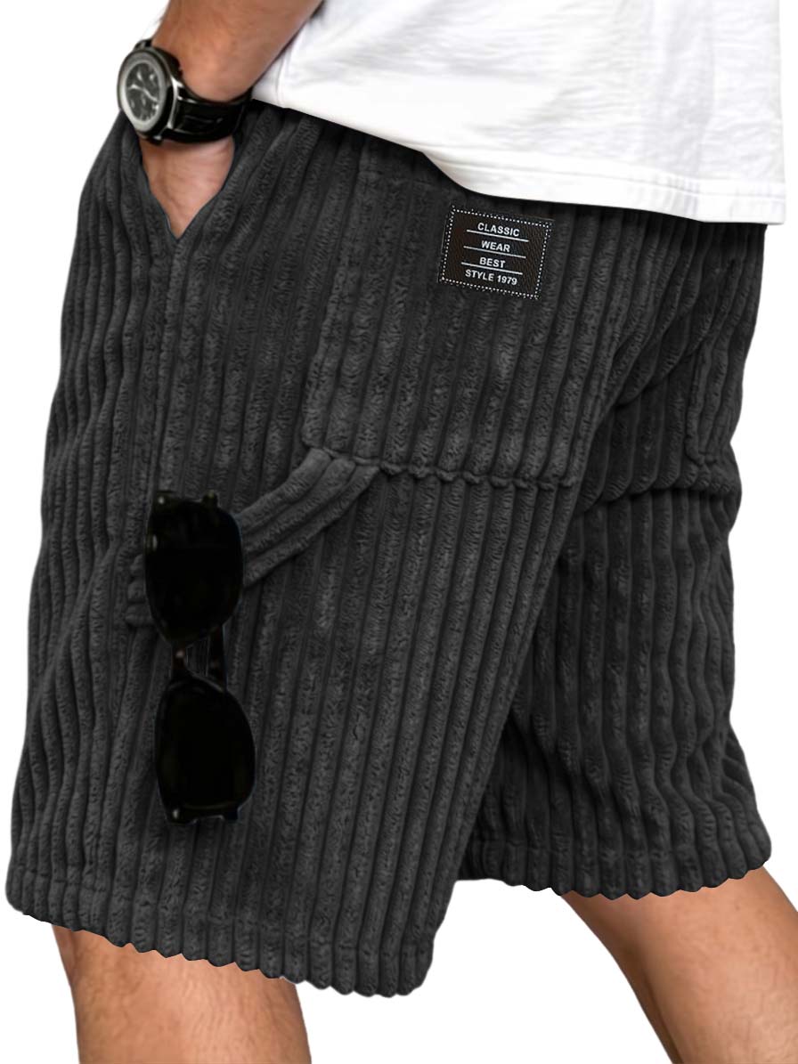 Corduroy Multi Pocket Utility Shorts