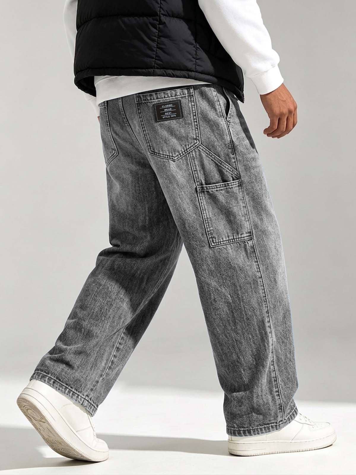 Men's Multi-Pocket Casual Jeans