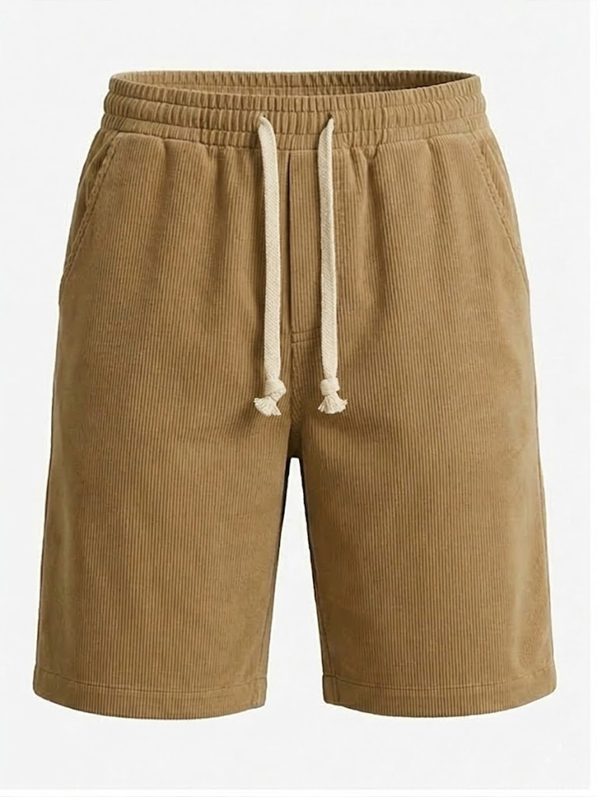 Men's Simple Corduroy Embroidered Shorts