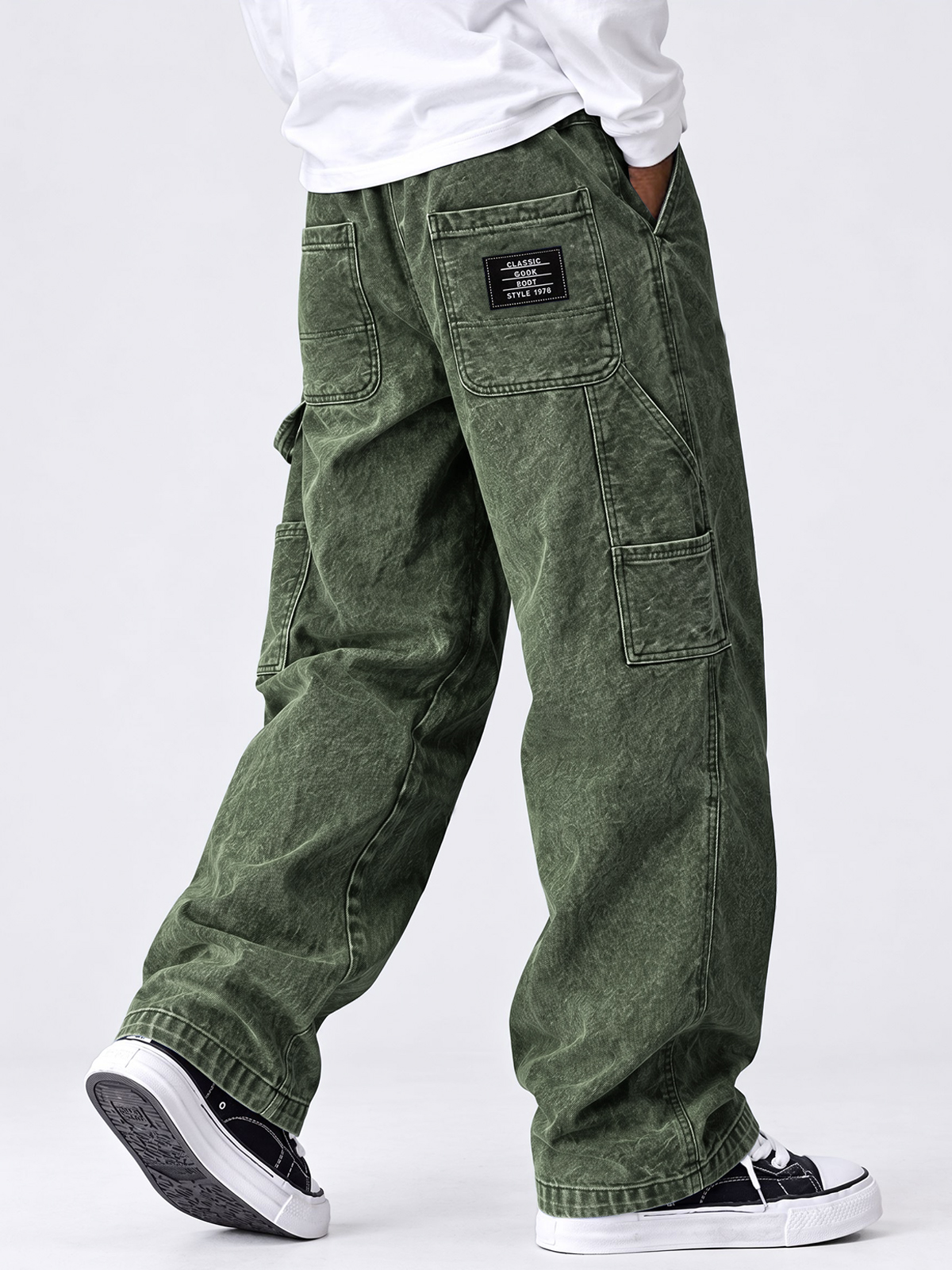 Men's Autumn Comfortable Multi-Pocket Straight-Leg Pants