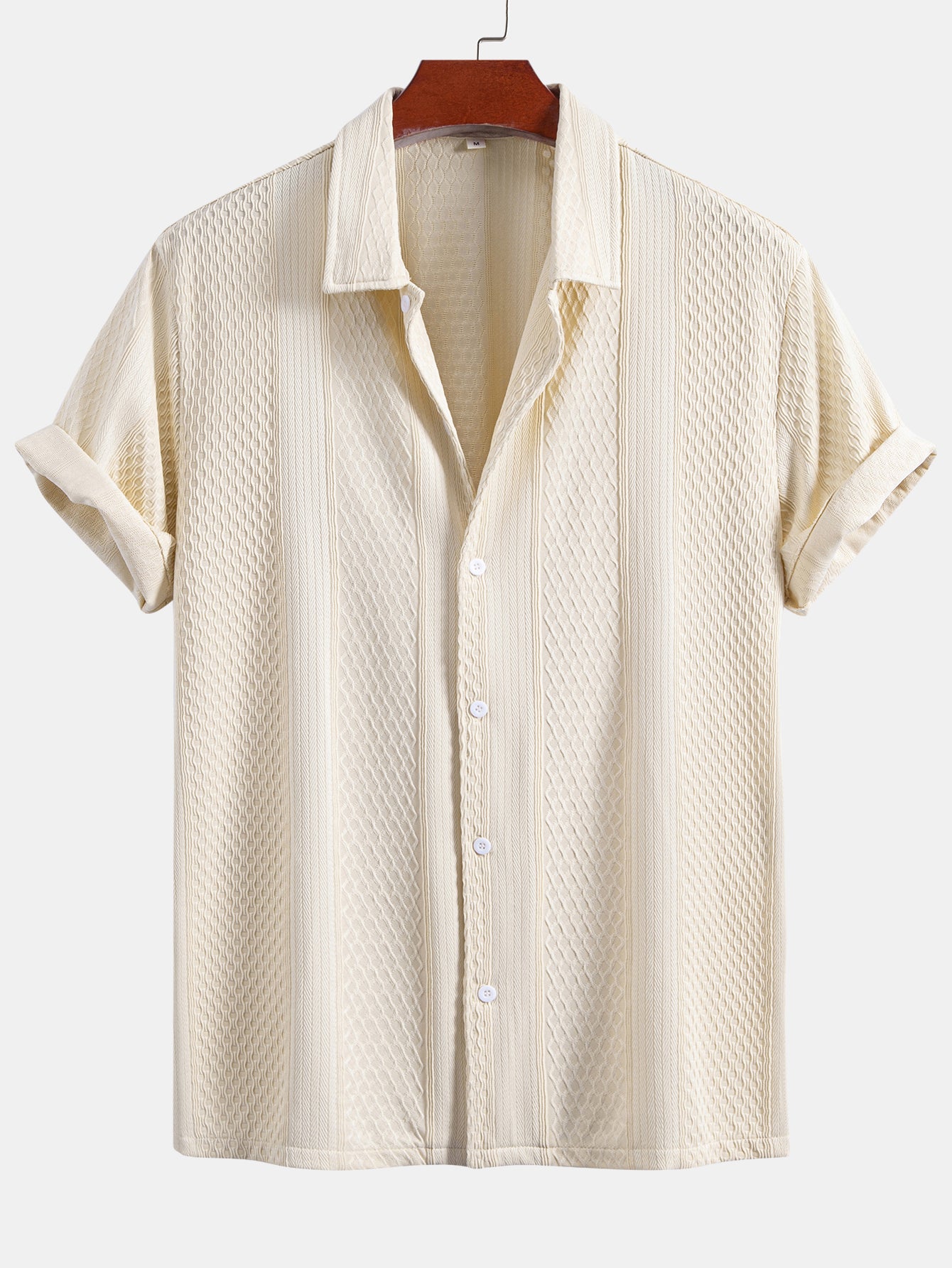 Men's Everyday Casual Striped Short-Sleeve Shirt