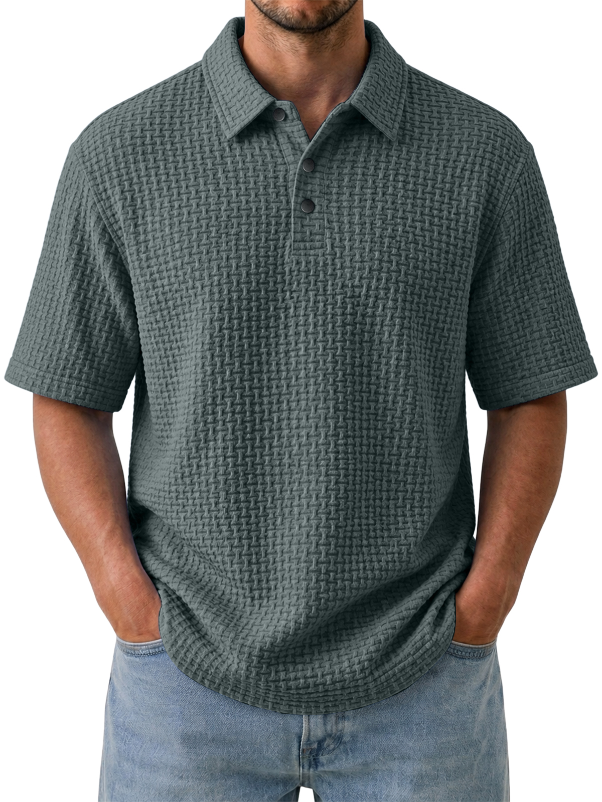 Men's Cooling Ice-Silk Casual Short Sleeve Polo Shirt
