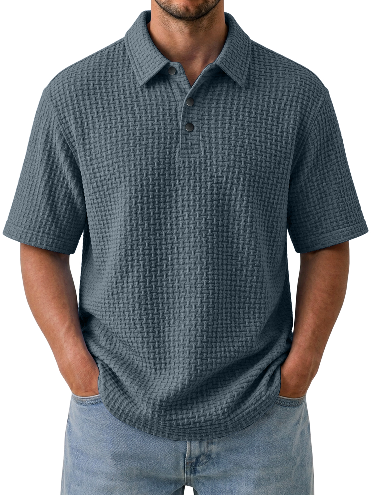 Men's Cooling Ice-Silk Casual Short Sleeve Polo Shirt
