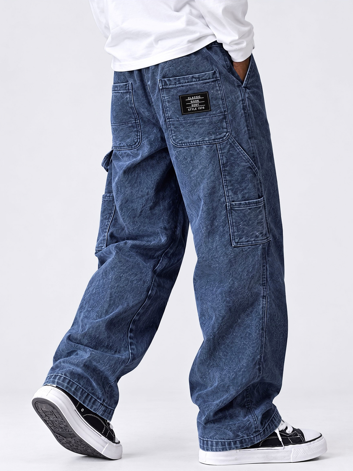 Men's Autumn Comfortable Multi-Pocket Straight-Leg Pants