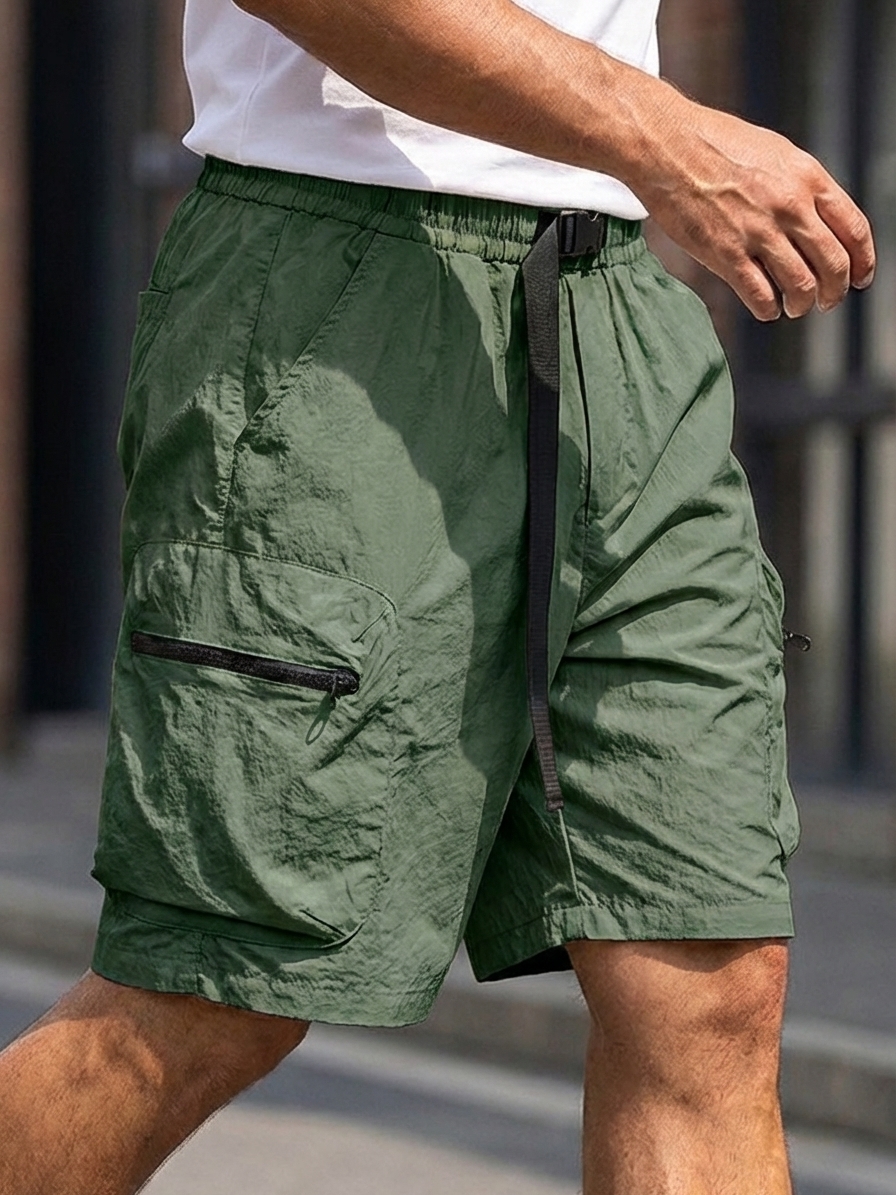 Men's Casual Cargo Shorts with Multiple Pockets