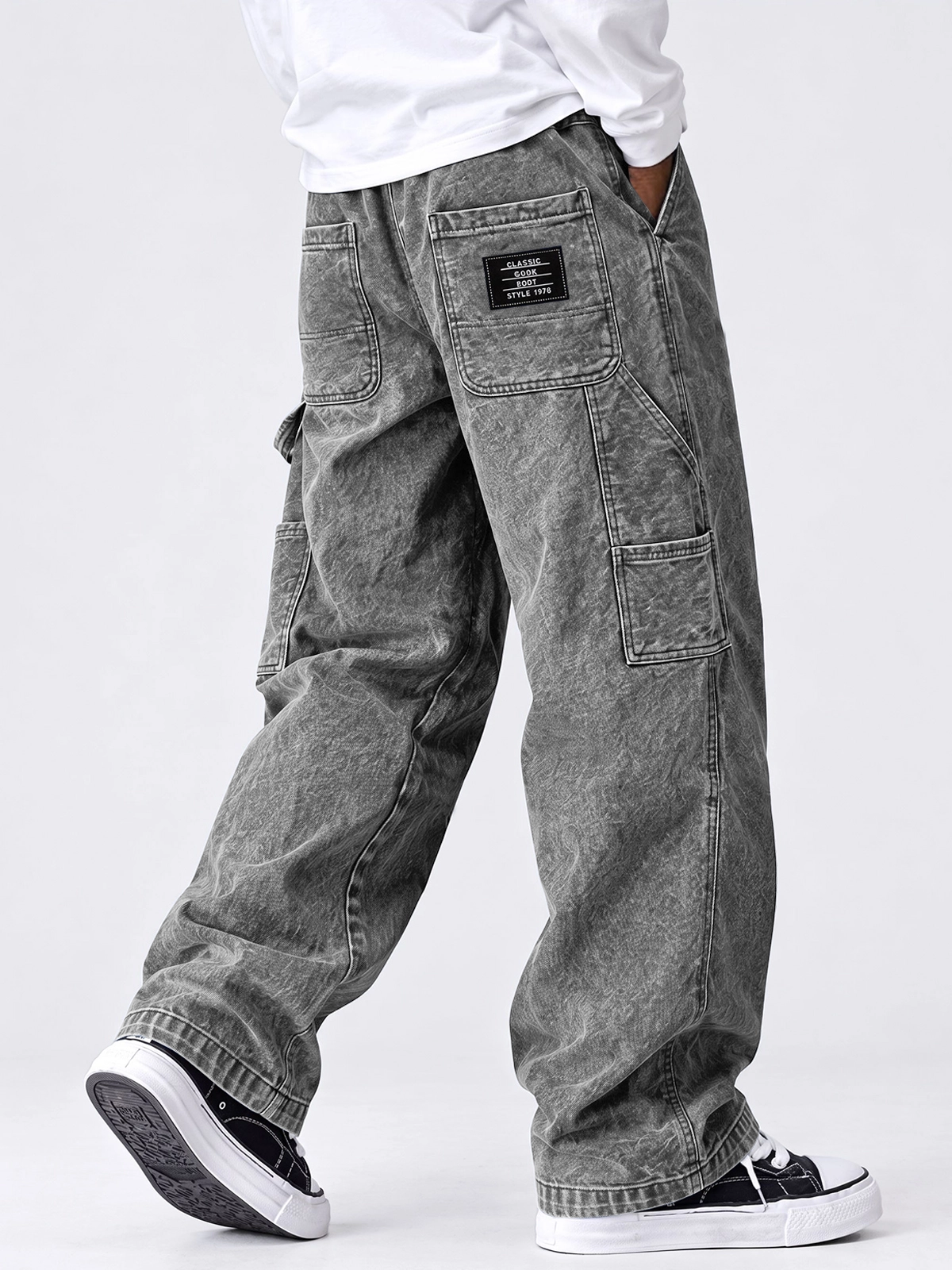 Men's Autumn Comfortable Multi-Pocket Straight-Leg Pants