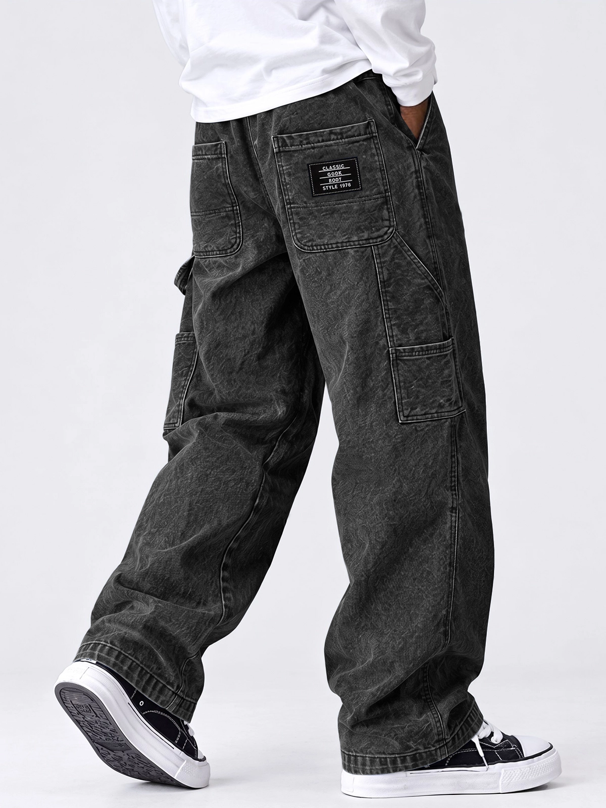 Men's Autumn Comfortable Multi-Pocket Straight-Leg Pants