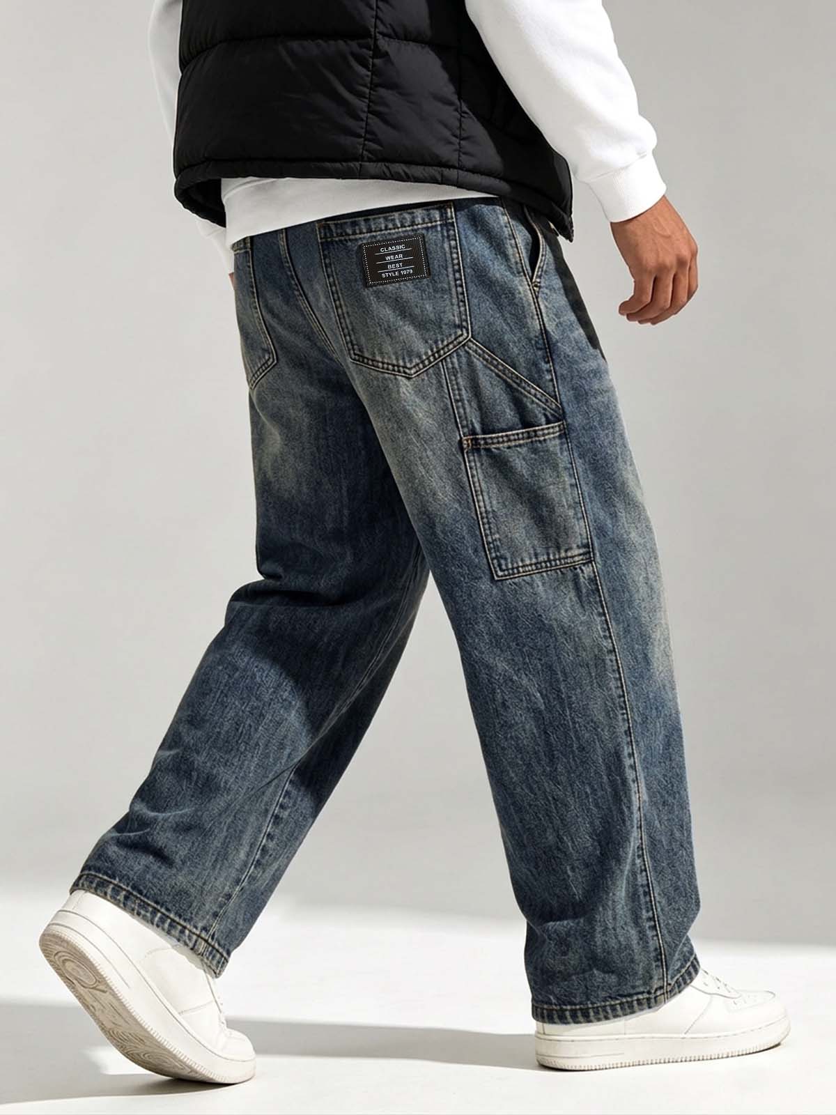 Men's Multi-Pocket Casual Jeans