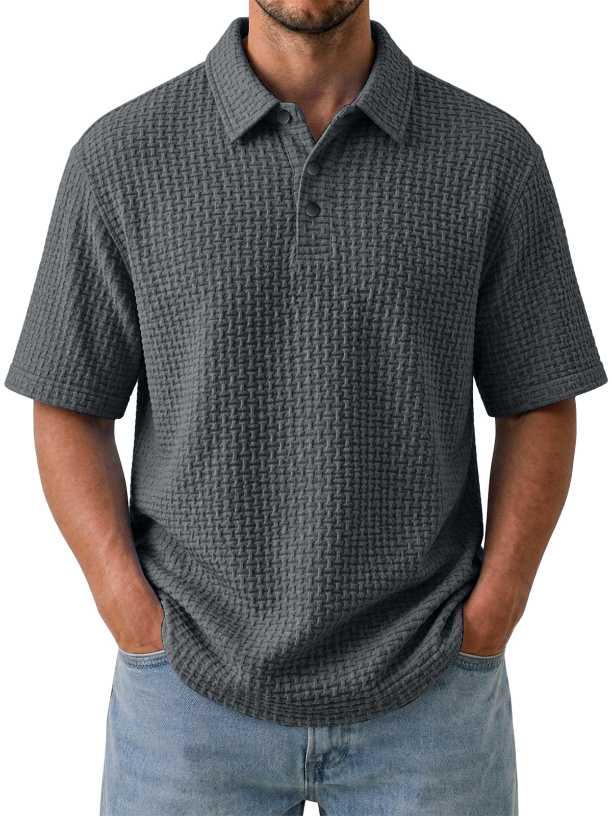 Men's Cooling Ice-Silk Casual Short Sleeve Polo Shirt