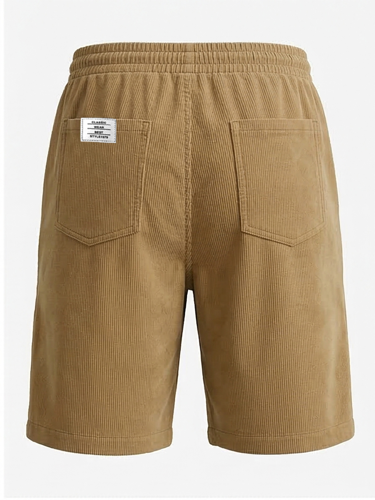 Men's Simple Corduroy Embroidered Shorts