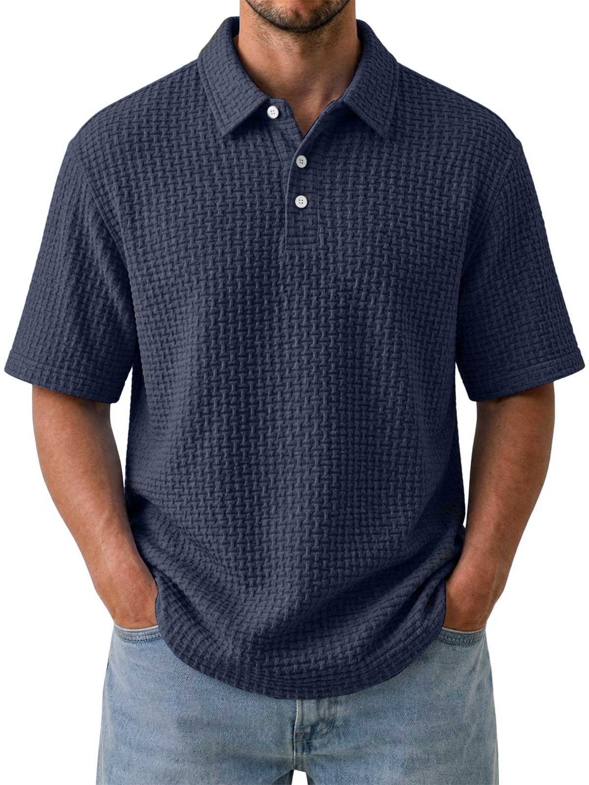 Men's Cooling Ice-Silk Casual Short Sleeve Polo Shirt