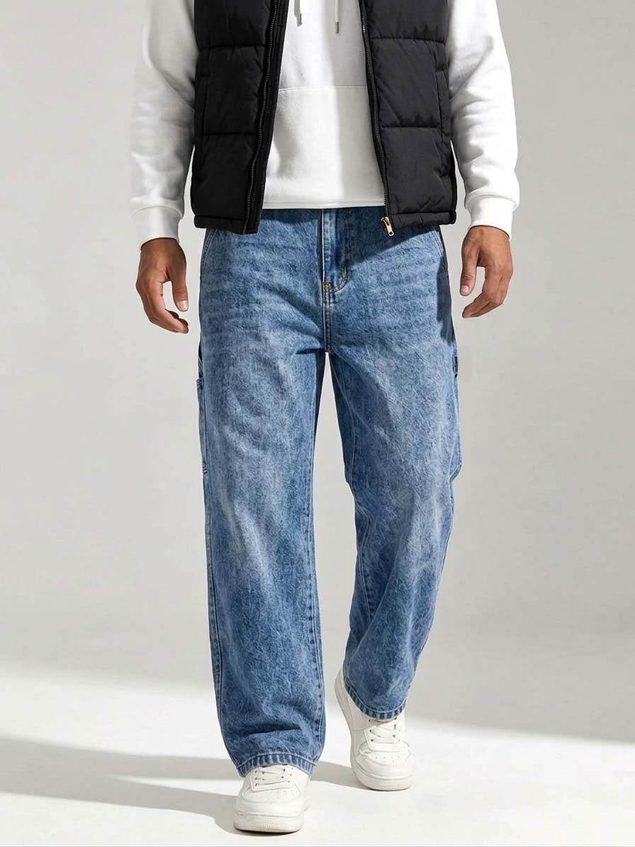 Men's Multi-Pocket Casual Jeans