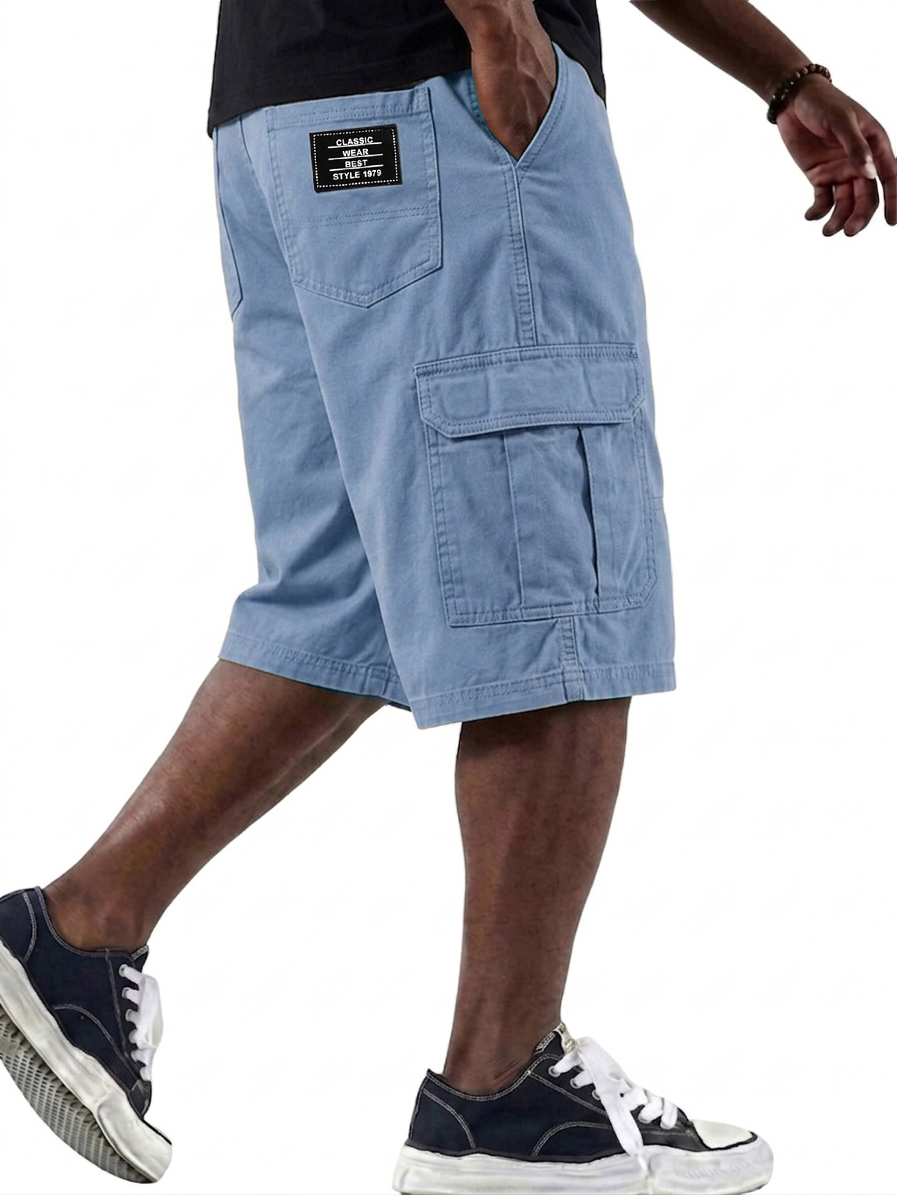 Casual and Versatile Multi-Pocket Cargo Basic Shorts