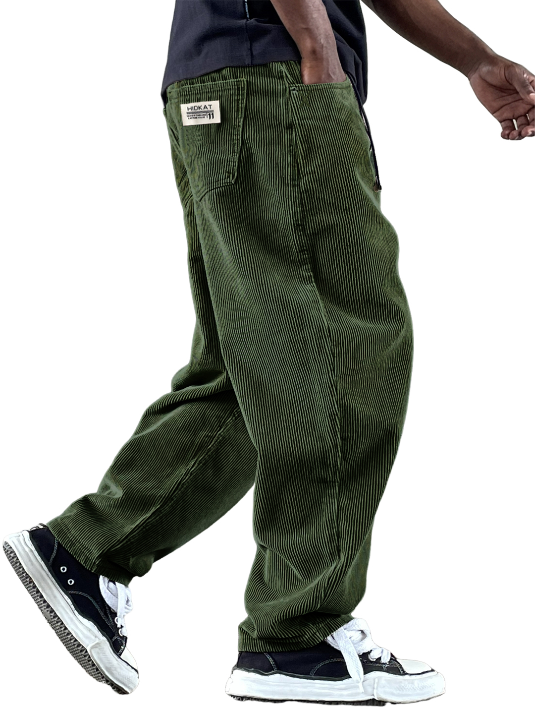 Men's Casual Retro Multi-Pocket Workwear Corduroy Pants