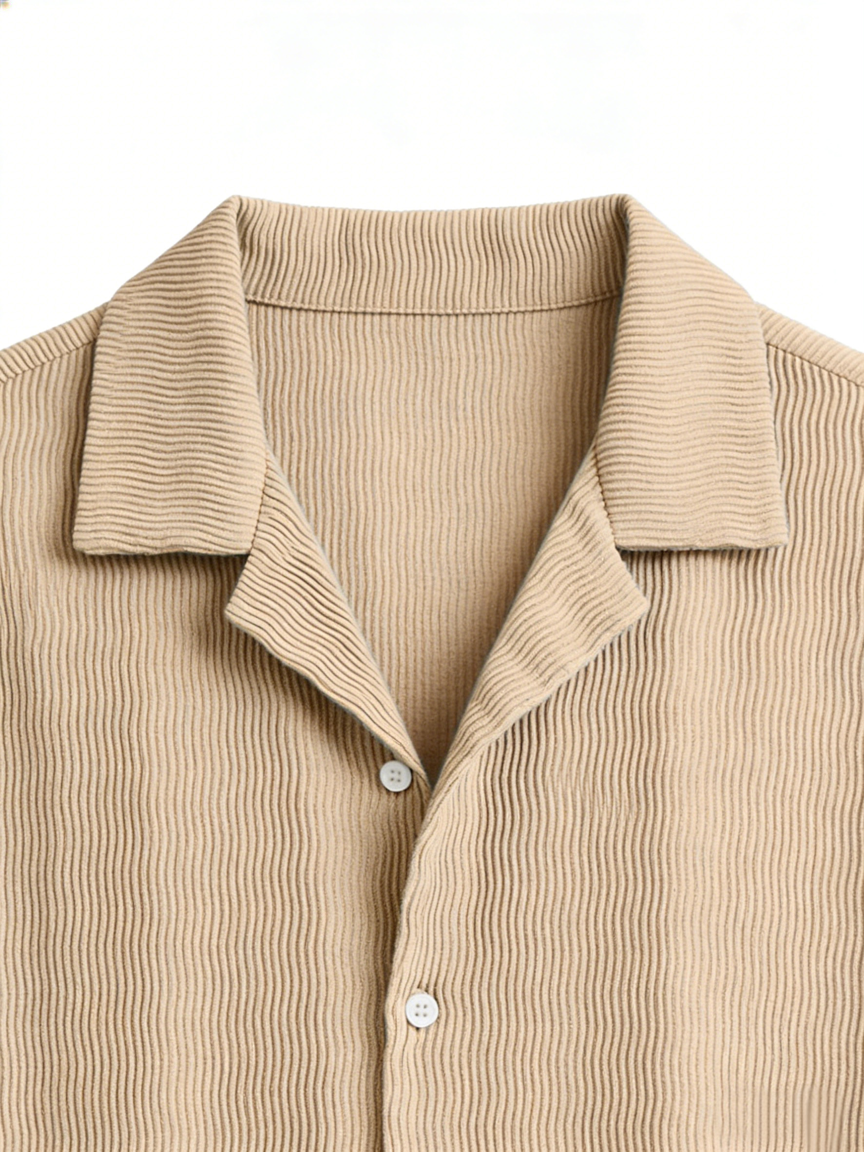 Men's Casual Vacation Breathable And Comfortable Vertical Striped Short-sleeved Shirt