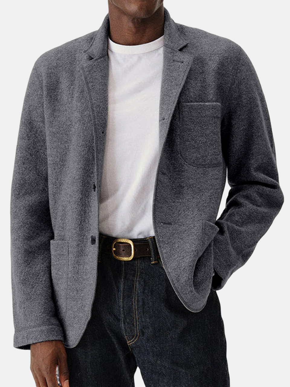 Men's Casual Solid Color Everyday Comfortable Jacket