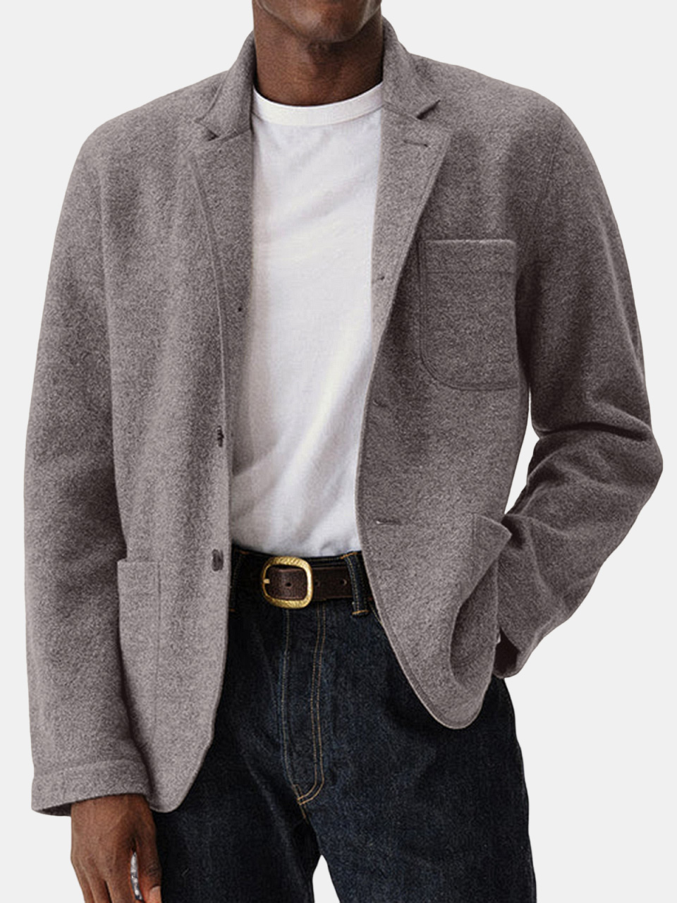 Men's Casual Solid Color Everyday Comfortable Jacket