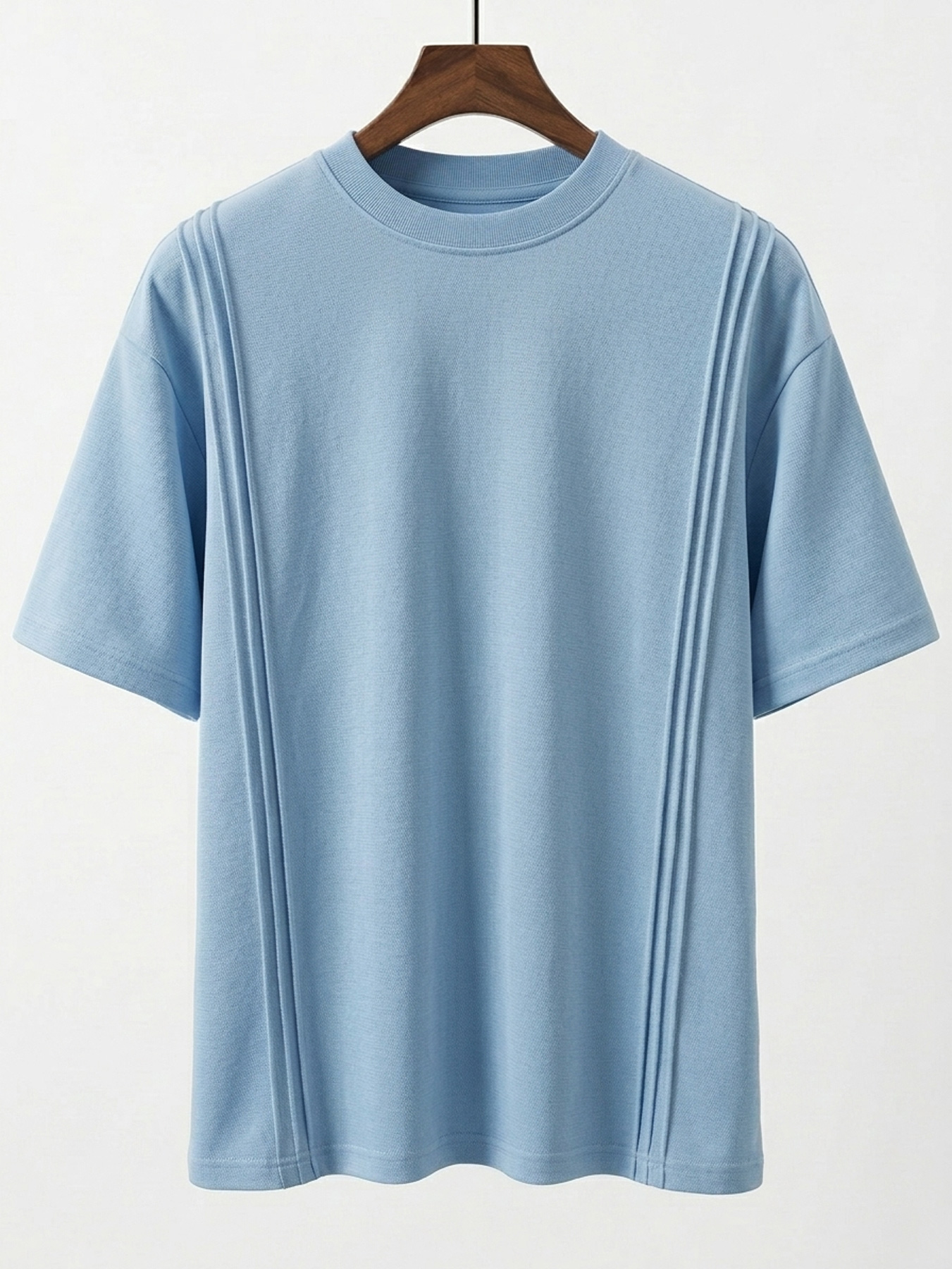 Men's Crew Neck Deconstructed Casual Short-Sleeve T-Shirt