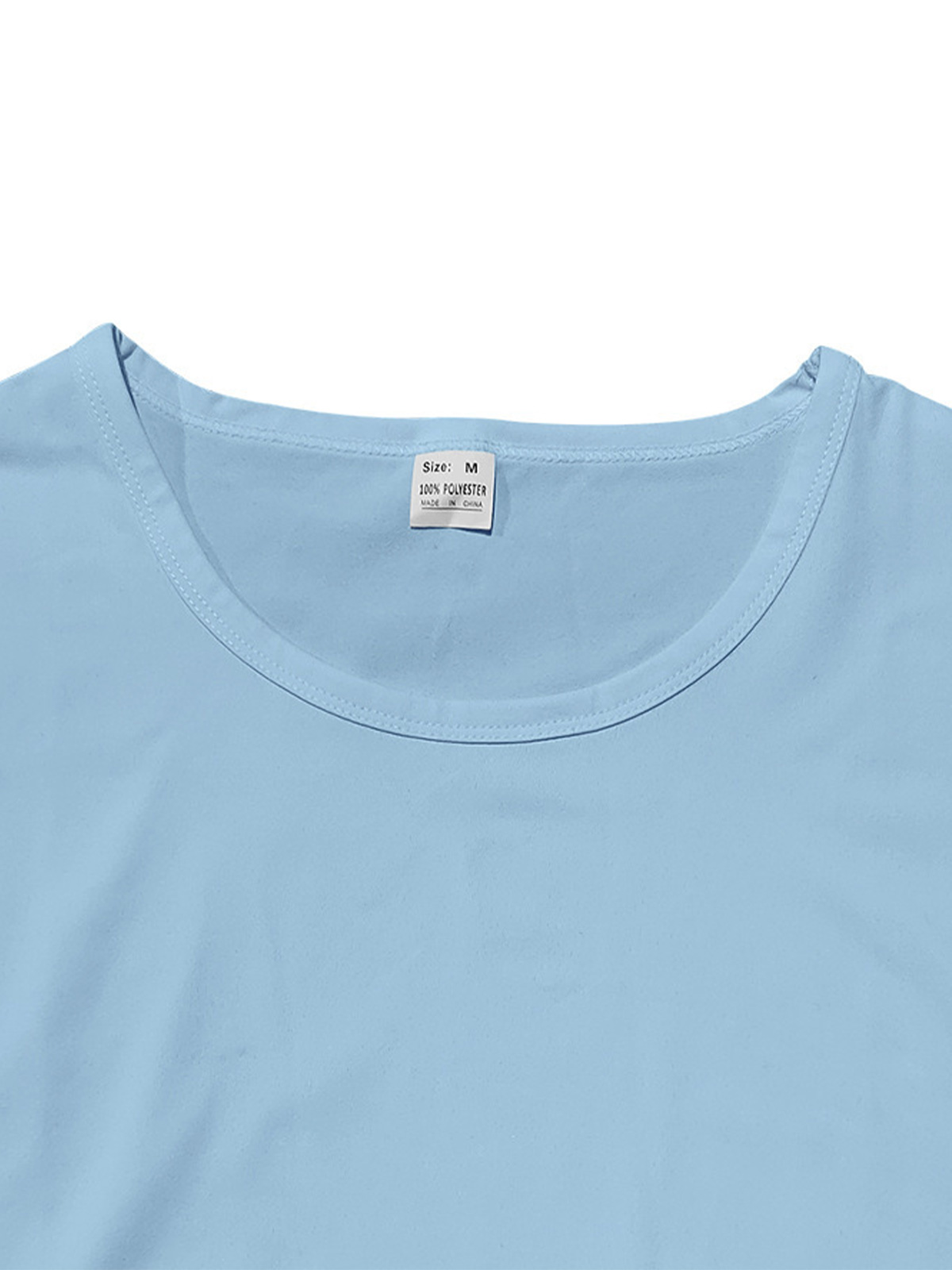 Men's Summer Hawaiian Cotton Round Neck Solid Color Sleeveless Tank Top T-Shirt