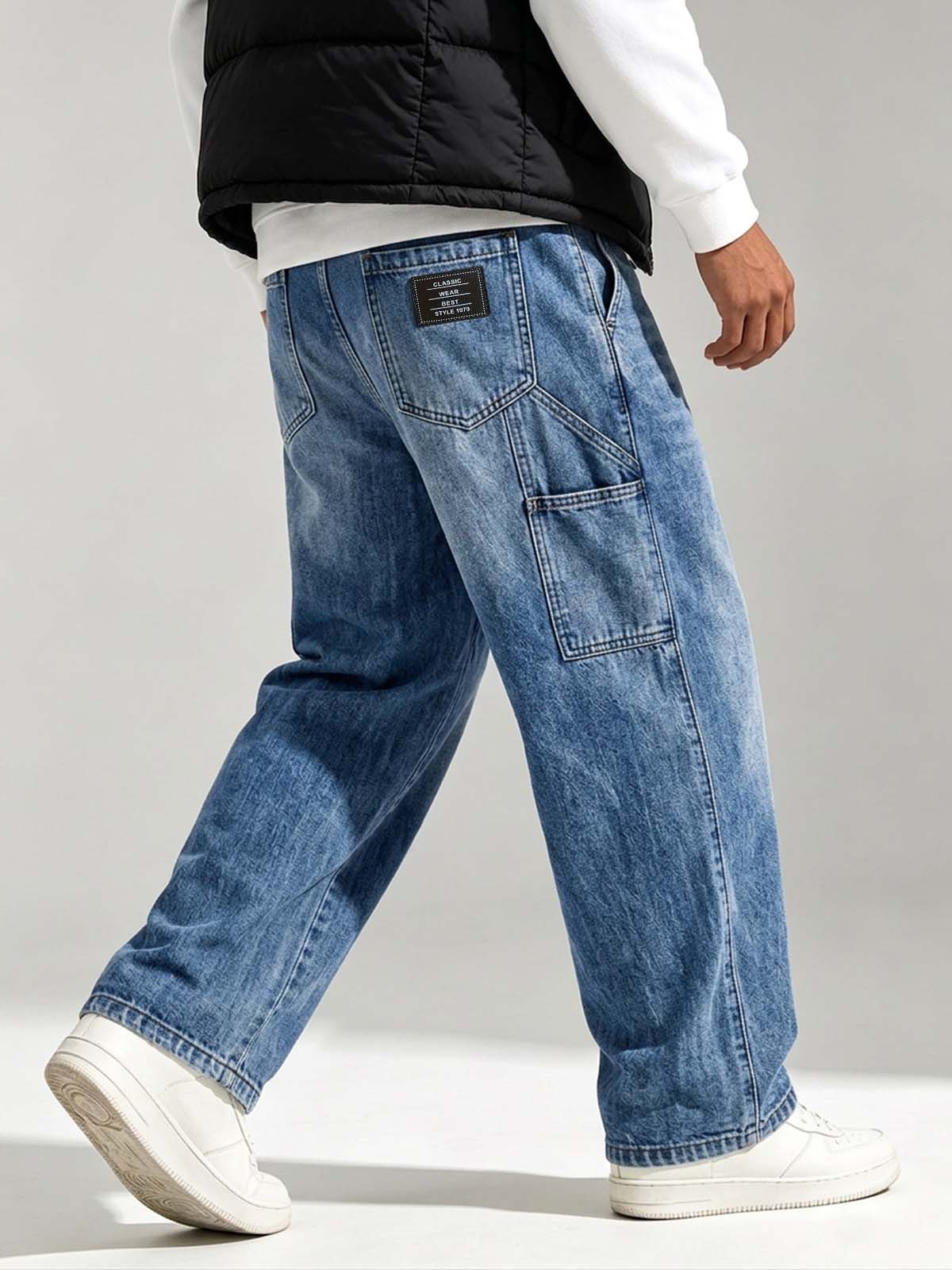 Men's Multi-Pocket Casual Jeans