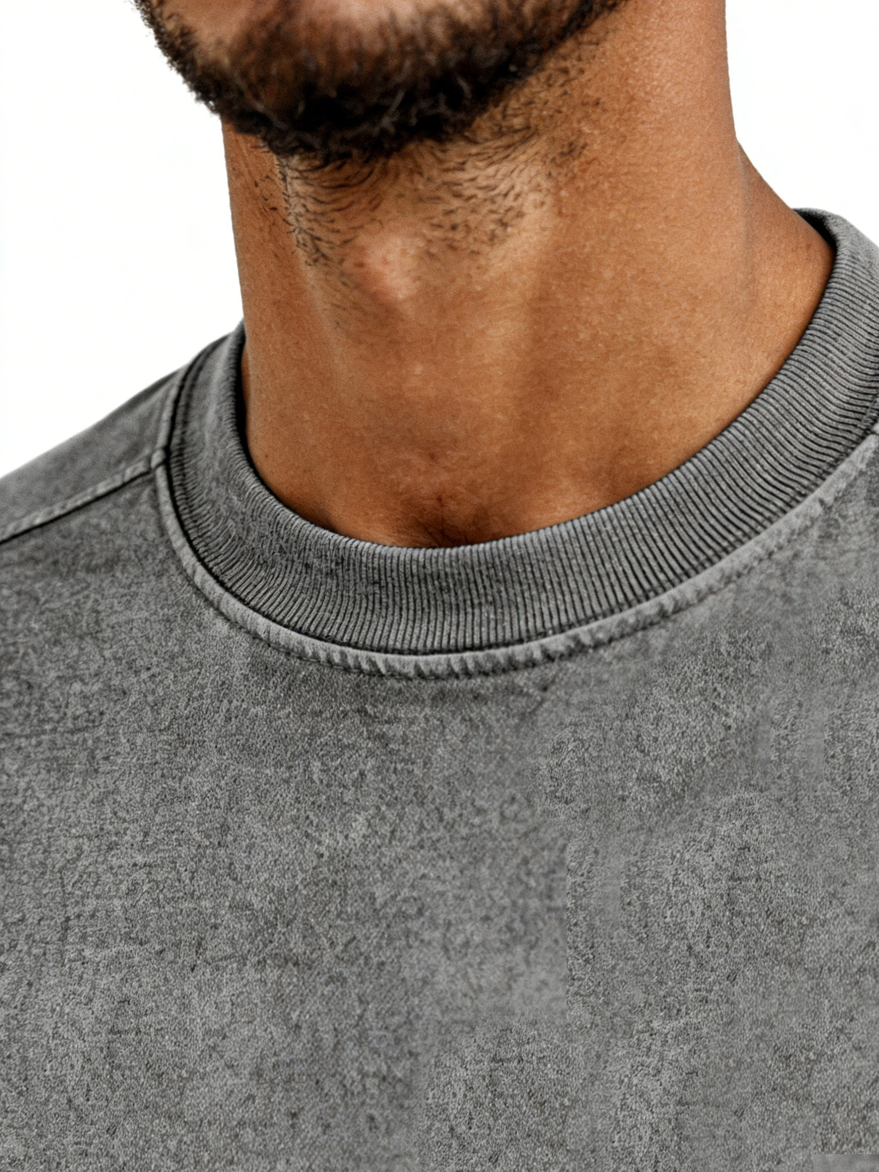 Men's Retro Deconstructed Design Solid Color Round Neck Short Sleeve T-shirt