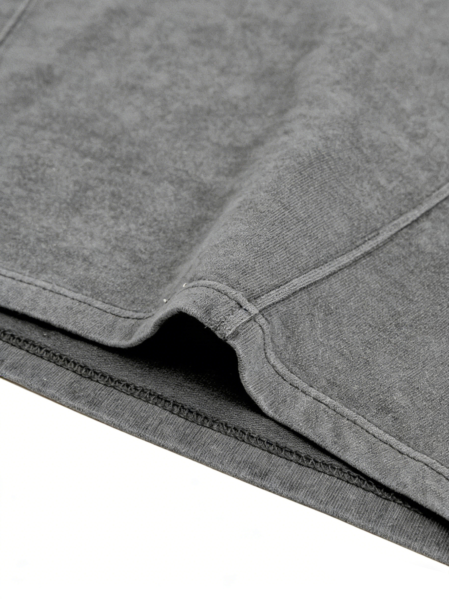 Men's Retro Deconstructed Design Solid Color Round Neck Short Sleeve T-shirt