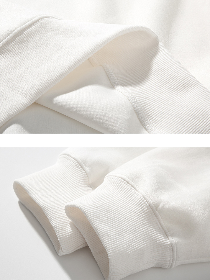 Men's Solid Color Comfort Suede Long Sleeve Crew Neck T-Shirt