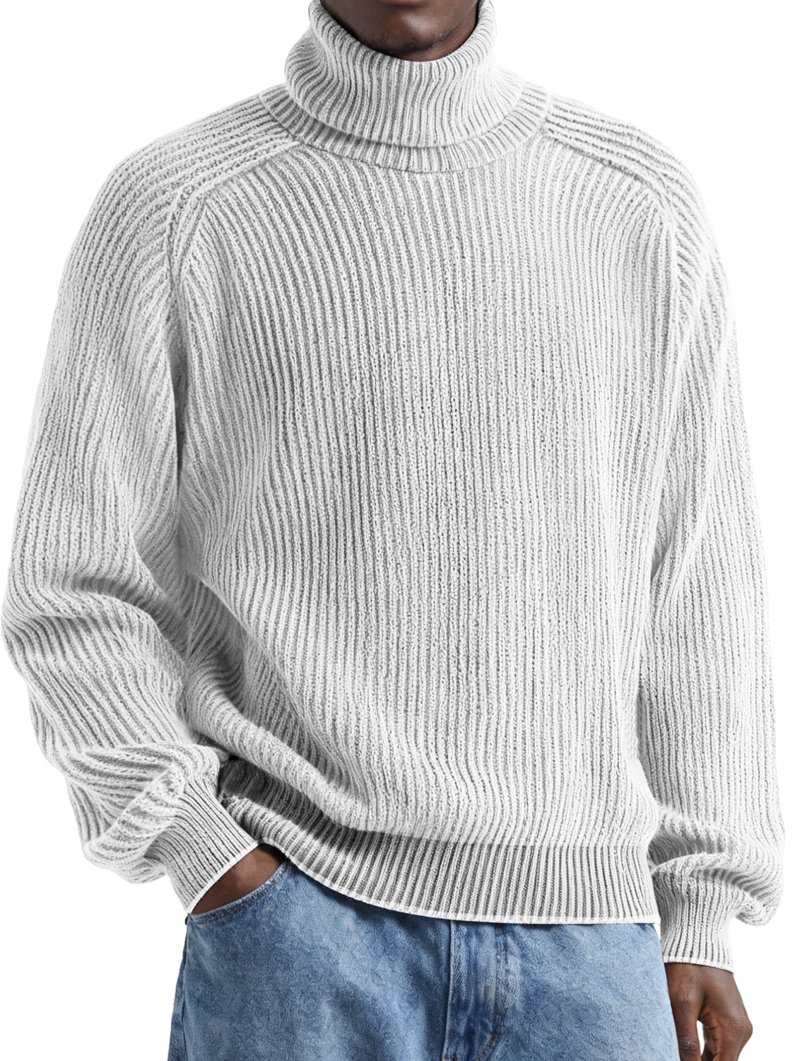 Men's Simple Corduroy Stylish High-Neck Casual Comfort T-Shirt
