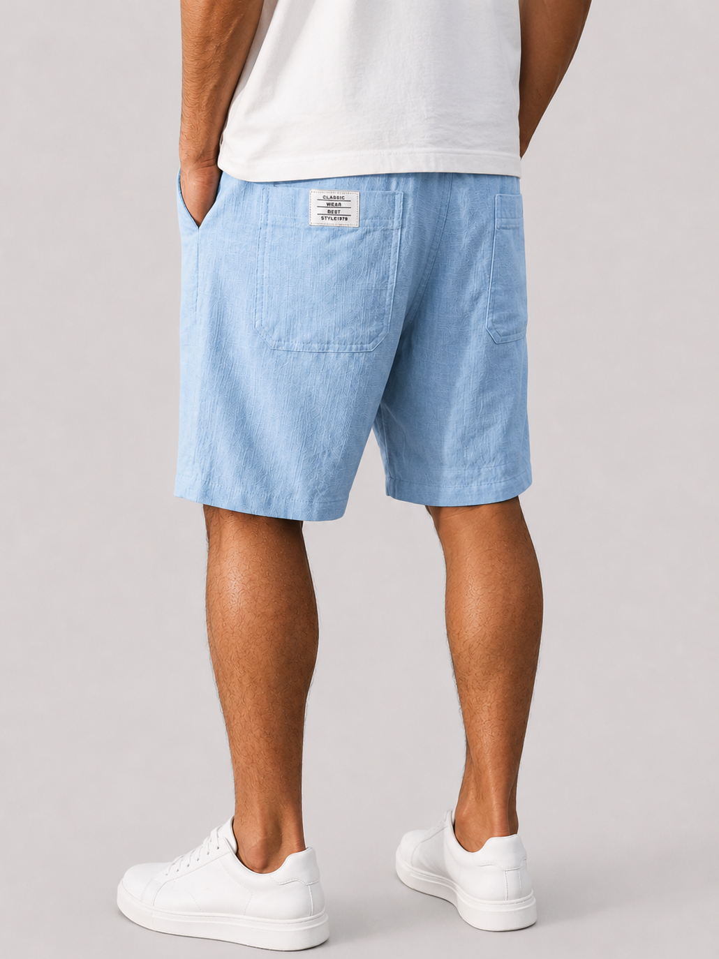 Comfortable Cotton-Linen Casual Basic Shorts