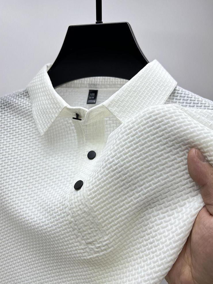 Men's Comfortable and Breathable Summer Mesh Waffle Short Sleeve